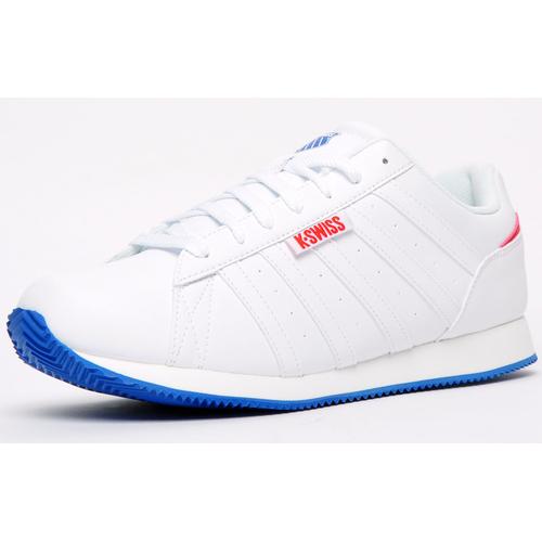 K-Swiss Homme K Swiss Granada Ii Baskets Decontractees De Ville Chaussures Tennis Blanc/Bleu/Rouge 44