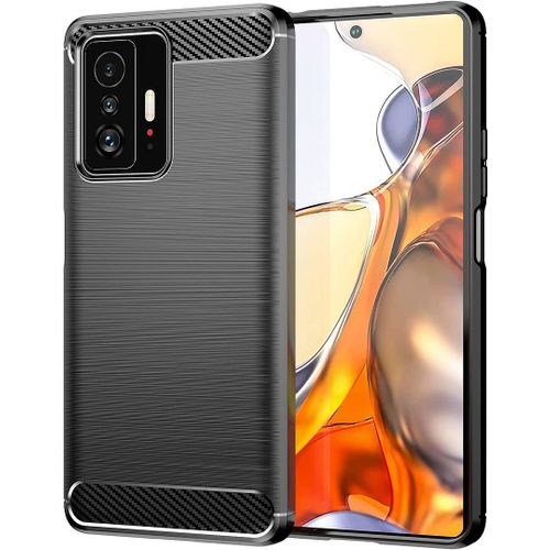Coque Xiaomi 11t 5g (6.6'') Haute Resistance Motif Traits Acier Protection Noir