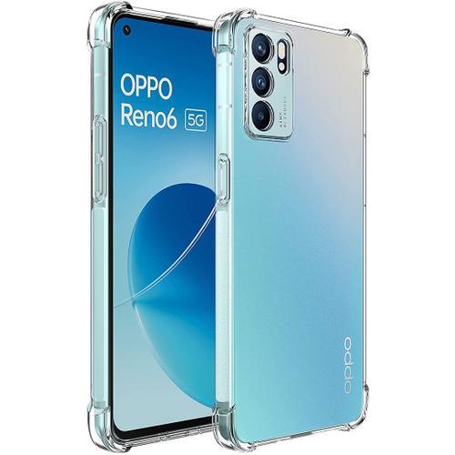 Coque Oppo Reno 6 (6,43'') Protection 4 Coins Renforcee Silicone Haute Resistance