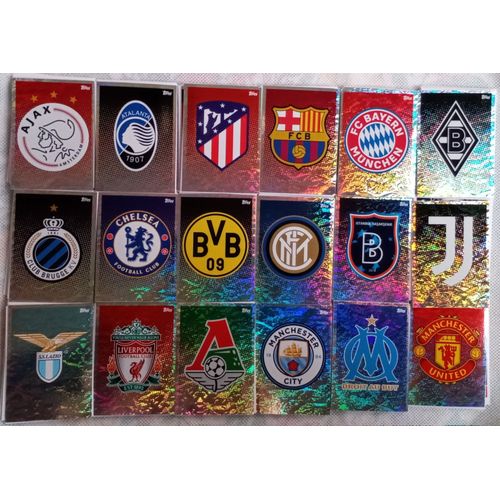 Set Complet Uefa Champions League 2020 /2021 - Topps Stickers (Foot, Image, Vignette)