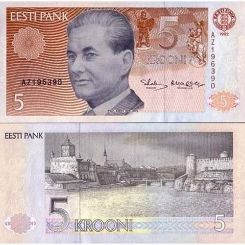 Billet De Collection Estonie Pk N° 71 - 5 Kroon