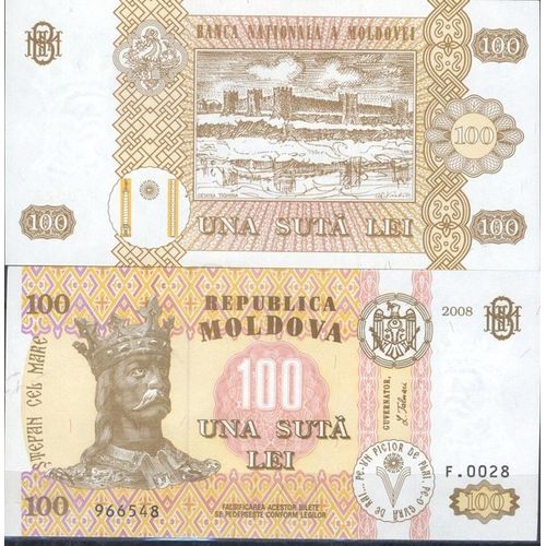 Billets De Banque Moldavie Pk N° 15 - 100 Lei