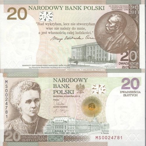 Billets De Banque Pologne Pk N° 182 - 20 Zlotych