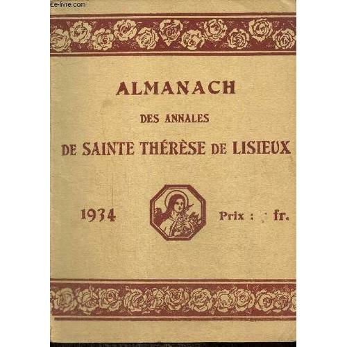 Almanach Des Annales De Sainte Thérèse De Lisieux - 1934