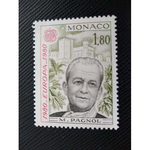 Timbre Monaco Yt 1225 Marcel Pagnol (1895-1974), Dramaturge 1980 ( 070306 )