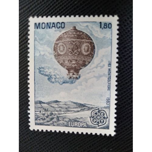 Timbre Monaco Yt 1365 Montgolfière (1783) 1983 ( 070306 )