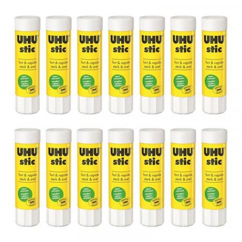 Lot 14 Bâtons De Colle Blanche Uhu 40g