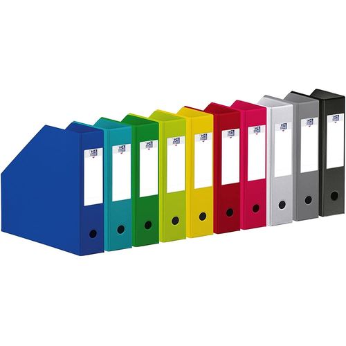 Elba Lot De 10 Ranges Revues Pvc Dos De 7 Cm Assortis
