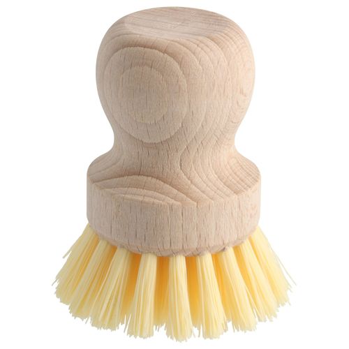 Fackelmann 31066 Brosse à vaisselle en bois, Brosse ronde, Bois certifié FSC, 8x6cm