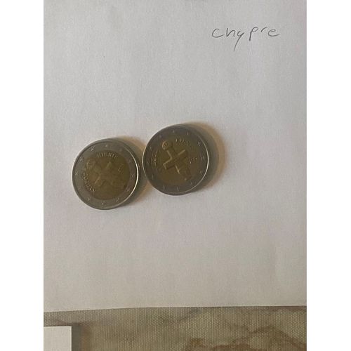 Pièce De Chypre De 2 Euro 