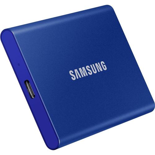 Samsung T7 MU-PC2T0H - SSD - chiffré - 2 To - externe (portable) - USB 3.2 Gen 2 (USB-C connecteur) - AES 256 bits - bleu indigo