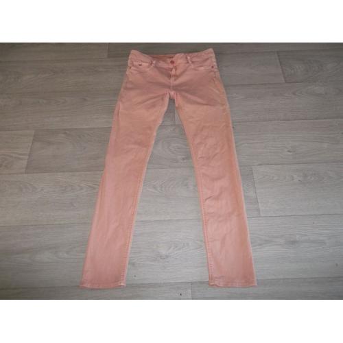 Jean Kaporal Skinny Saumon Taille 30 Us 40 Fr