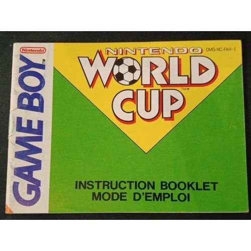 Nintendo World Cup - Notice Officielle - Gameboy
