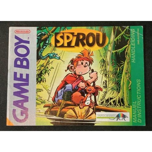 Spirou - Notice Officielle - Gameboy