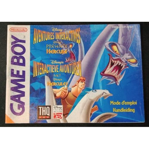 Disney Présente Hercule - Notice Officielle - Gameboy
