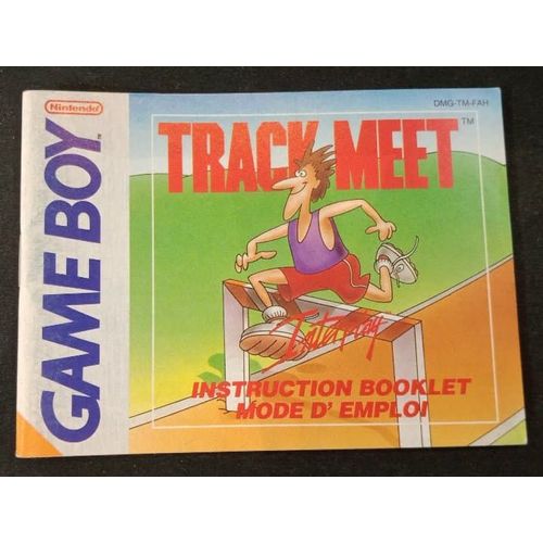 Track Meet - Notice Officielle - Gameboy
