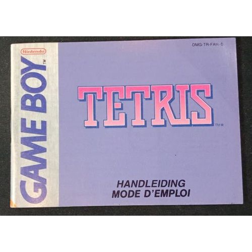 Tetris - Notice Officielle - Gameboy