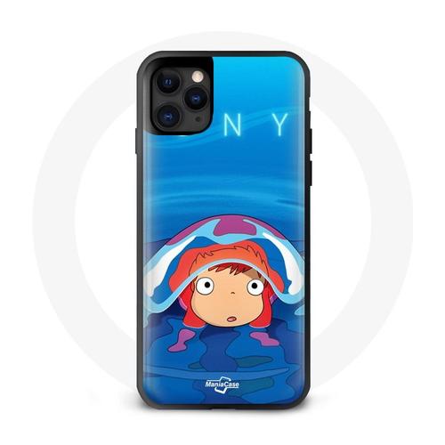 Coque Iphone 11 Ponyo Sur La Falaise Sosuke Plage Mer Petite Fille Poisson Rouge Japon Lisa Fujimoto Koichi