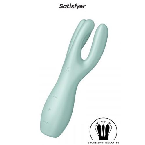 Stimulateur Threesome 3 Vert - Satisfyer