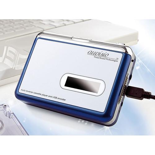 Auvisio Tape2PC Cassette Digitizer - Digital MP3 - Bleue