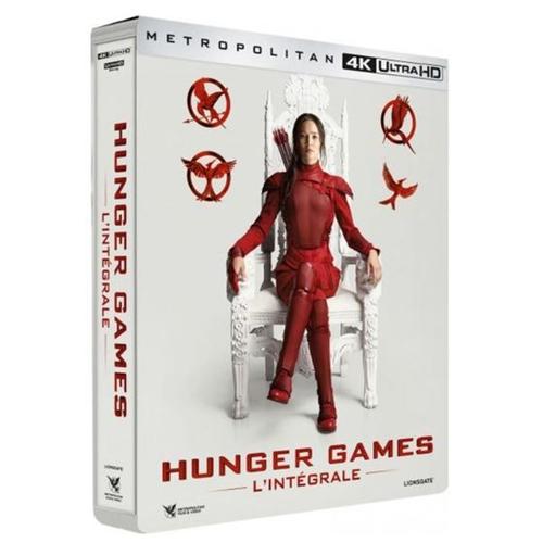 Hunger Games - L'intégrale : Hunger Games + Hunger Games 2 : L'embrasement + Hunger Games - La Révolte : Partie 1 + Partie 2 - 4k Ultra Hd - Édition Steelbook Limitée