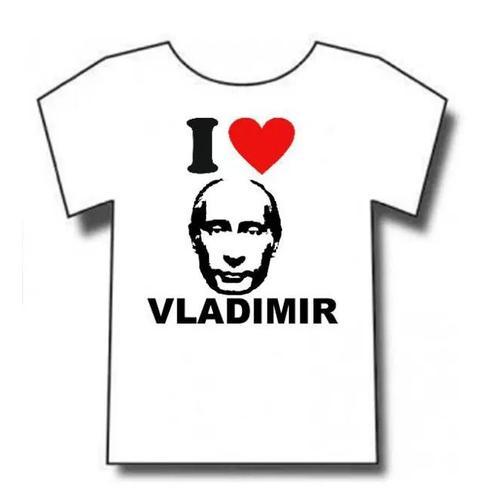 T-Shirt I Love J'aime Vladimir Poutine Taille S M L Xl 2xl 3xl 4xl 5xl