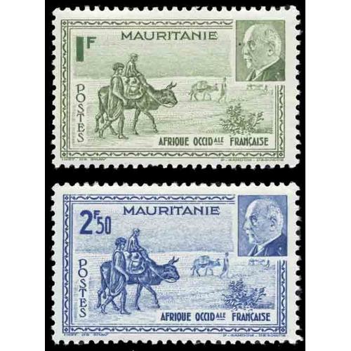 Timbre Collection Mauritanie N° Yvert Et Tellier 123/124 Neuf Sans Charnière