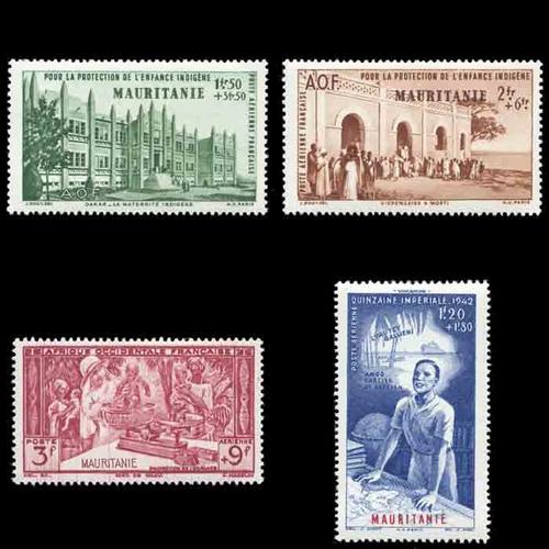 Timbre Collection Mauritanie N° Yvert Et Tellier Pa 6/9 Neuf Sans Charnière