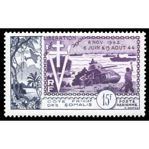 Timbre Collection Cote Des Somalis N° Yvert Et Tellier Pa 24 Neuf Sans Charnière