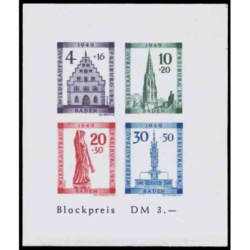 Timbre Collection Bade N° Yvert Et Tellier Bf 2b Neuf Avec Charnière