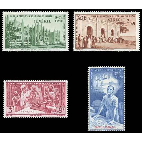 Timbre Collection Sénégal N° Yvert Et Tellier Pa 18/21 Neuf Sans Charnière