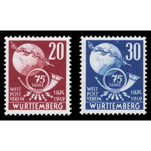 Timbre Collection Wurtemberg N° Yvert Et Tellier 51/52 Neuf Avec Charnière