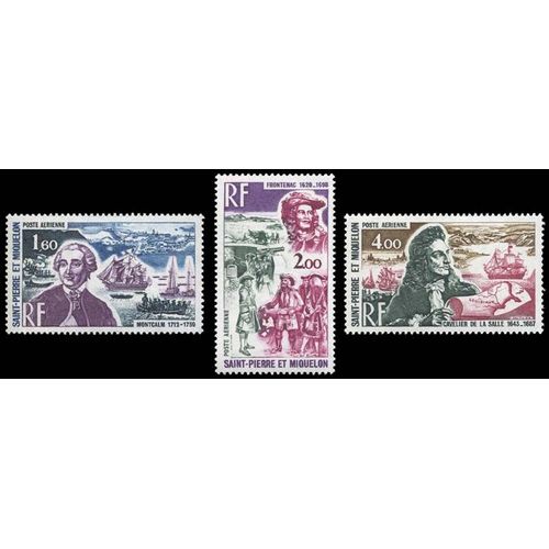 Timbre Collection St Pierre & Miquelon N° Yvert Et Tellier Pa 54/56 Neuf Sans Charnière