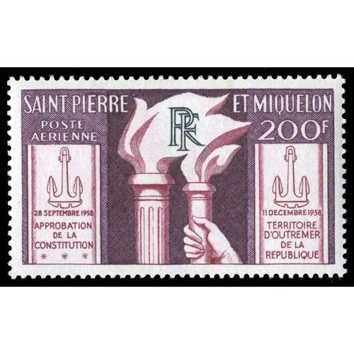 Timbre Collection St Pierre & Miquelon N° Yvert Et Tellier Pa 26 Neuf Sans Charnière