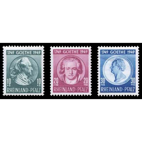 Timbre Collection Rhénanie N° Yvert Et Tellier 45/47 Neuf Sans Charnière