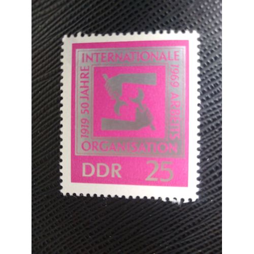 Timbre Allemagne / Rda Yt 1211 50e Anniversaire De L'organisation Internationale Du Travail 1969 ( 080306 )