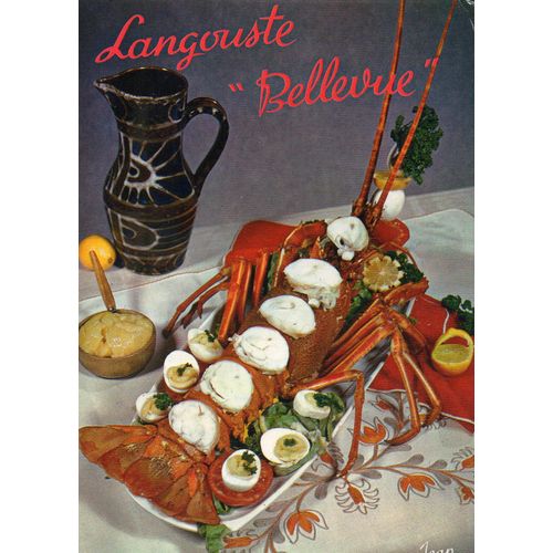 Carte Postale Xx Eme Sieccle Theme Recettes Ref 23.466 La Langouste Bellevue - Non Ecrite - Cachet Du Site De La Pointe Du Raz - Editions Jean