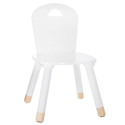 Chaise Douceur Blanche Pour Enfant En Bois