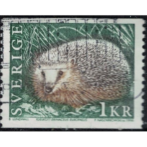 Suède 1996 Oblitéré Used Animal Mammifère Erinaceus Europaeus Hérisson Commun Y&t 1905 Su
