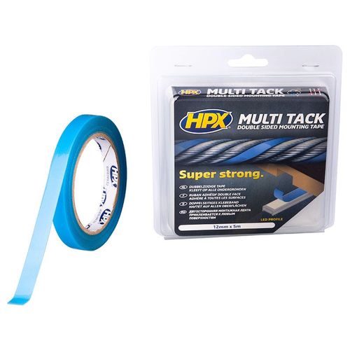Ruban adh?sif HPX double-face - Sp?cial profil?s LED - 12 mm x 5 m - PA1205