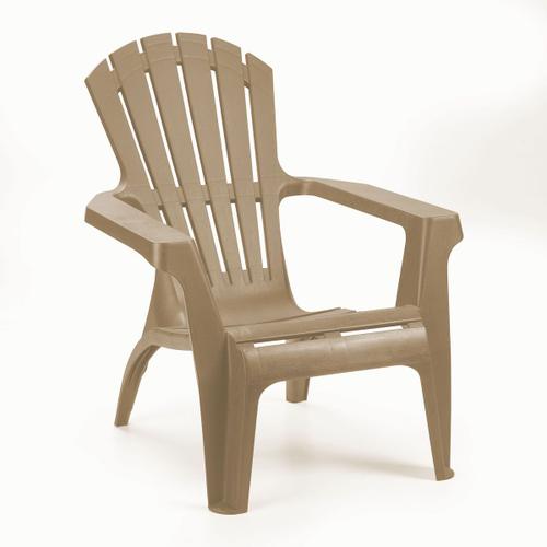 Fauteuil De Jardin Bas Taupe En Résine Polypropylà?