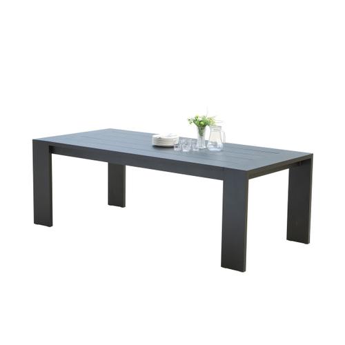 Table De Jardin En Aluminium Noir 6 Places Ibiza