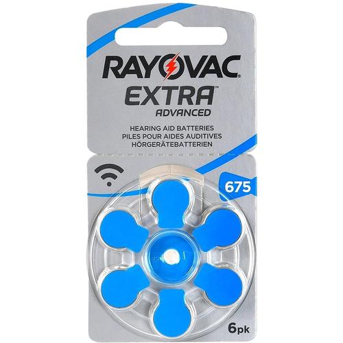 RAYOVAC Blister de 6 piles auditives Extra Advanced 675