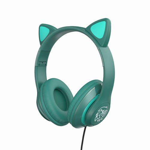 Écouteurs Sans Fil Bluetooth Avec Micro, Lumière Flash, Oreilles De Chat Mignonnes, Casque De Musique Stéréo, Pour Enfants Filles, Cadeau