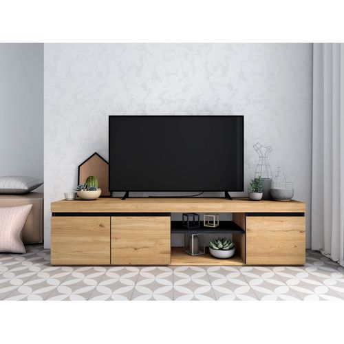 Set Naturale Buffet-Meuble Tv 160cm Chêne Noir