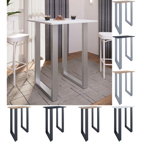 Vcm Premium,Bois,Alu,Table De Bar,Comptoir,Table Haute,Table De Bistrot,Comptoir De Bar,Table,Xona,80x50,Cm