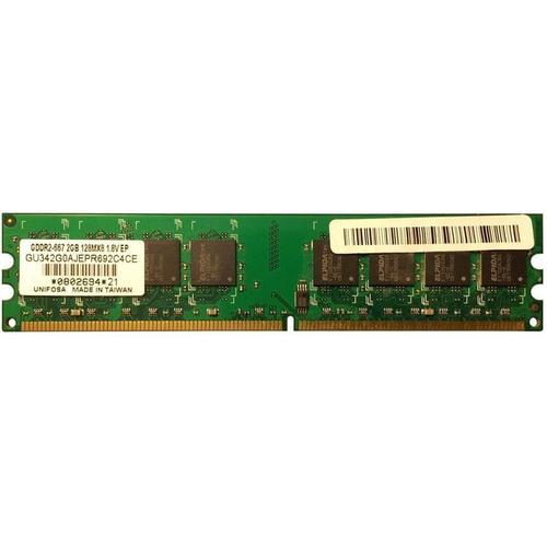 GU342G0AJEPR692C4CE Unifosa 2 Go PC2-6400 DDR2-800 MHz non ECC sans tampon CL5 240 broches DIMM Module de mémoire double rang