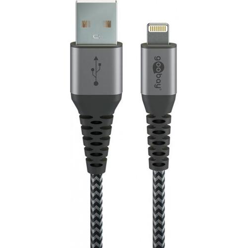 Cable Usb A Goobay Vers Lightning 1m (gris)