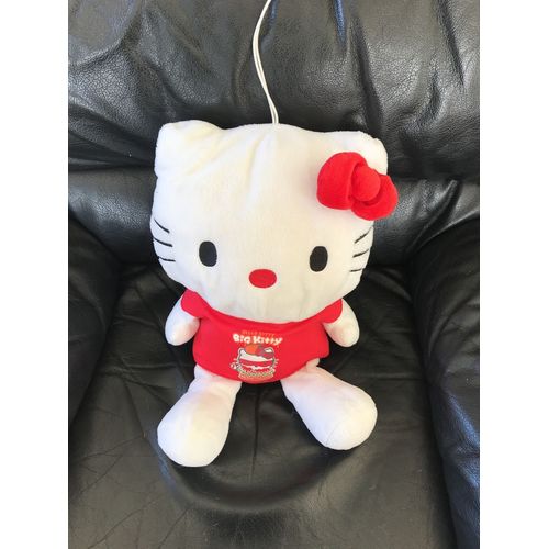 Peluche Big Plush, Hello Kitty Maglietta Rossa Red Shirt Hamburger Please Eat Me 40cm