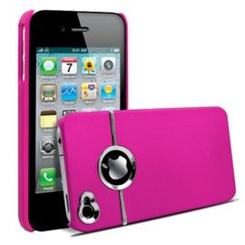 Coque Rigide Ligne Chrome Pour Iphone 5 5s Se Ancienne Generation Rose Fuschia